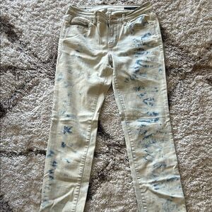 Calvin Klein Jeans Cream and Blue Skinny Jeans